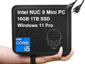 Intel NUC 9 NUC9i5QNX Mini PC Business Desktop (Intel 4-Core i5-9300H, 16GB RAM, 1TB SSD, UHD Graphics) Ghost Skull Canyon Extreme Gaming Box, Thunderbolt 3, WiFi 6, Ethernet, 3-Yr WRT, Win 11 Pro