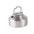 Carevas Outdoor Stainless Steel Kettle Locking Handle Camping Hung Pot Portable Coffee Pot Picnic Cooker 1L Teapot Cooking Accessory
