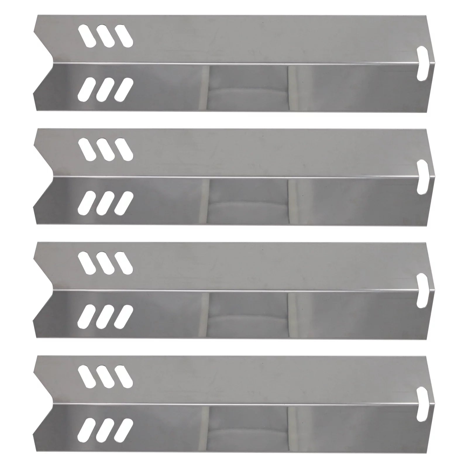 4-Pack BBQ Grill Heat Shield Plate Tent Replacement Parts for Backyard Classic GBC1255W - Compatible Barbeque Stainless Steel Flame Tamer, Flavorizer Bar, Vaporizer Bar, Burner Cover 15