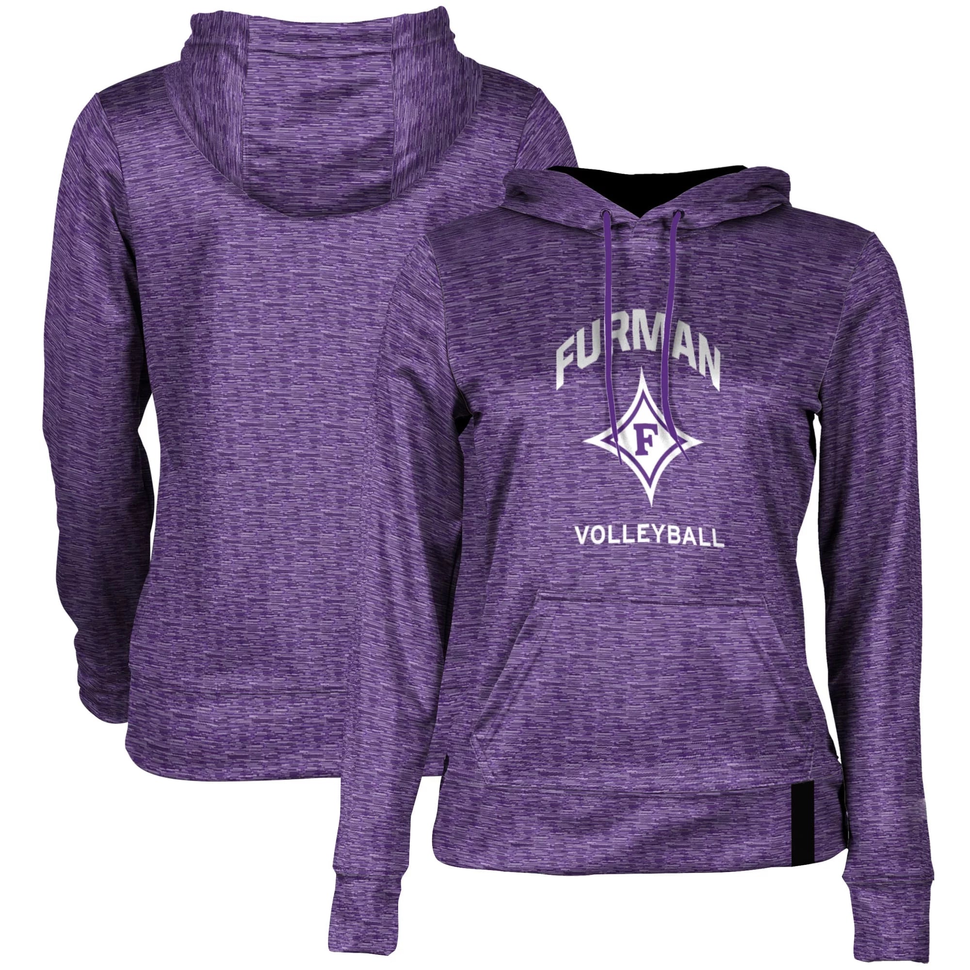 Women's Purple Furman Paladins Volleyball Pullover Hoodie