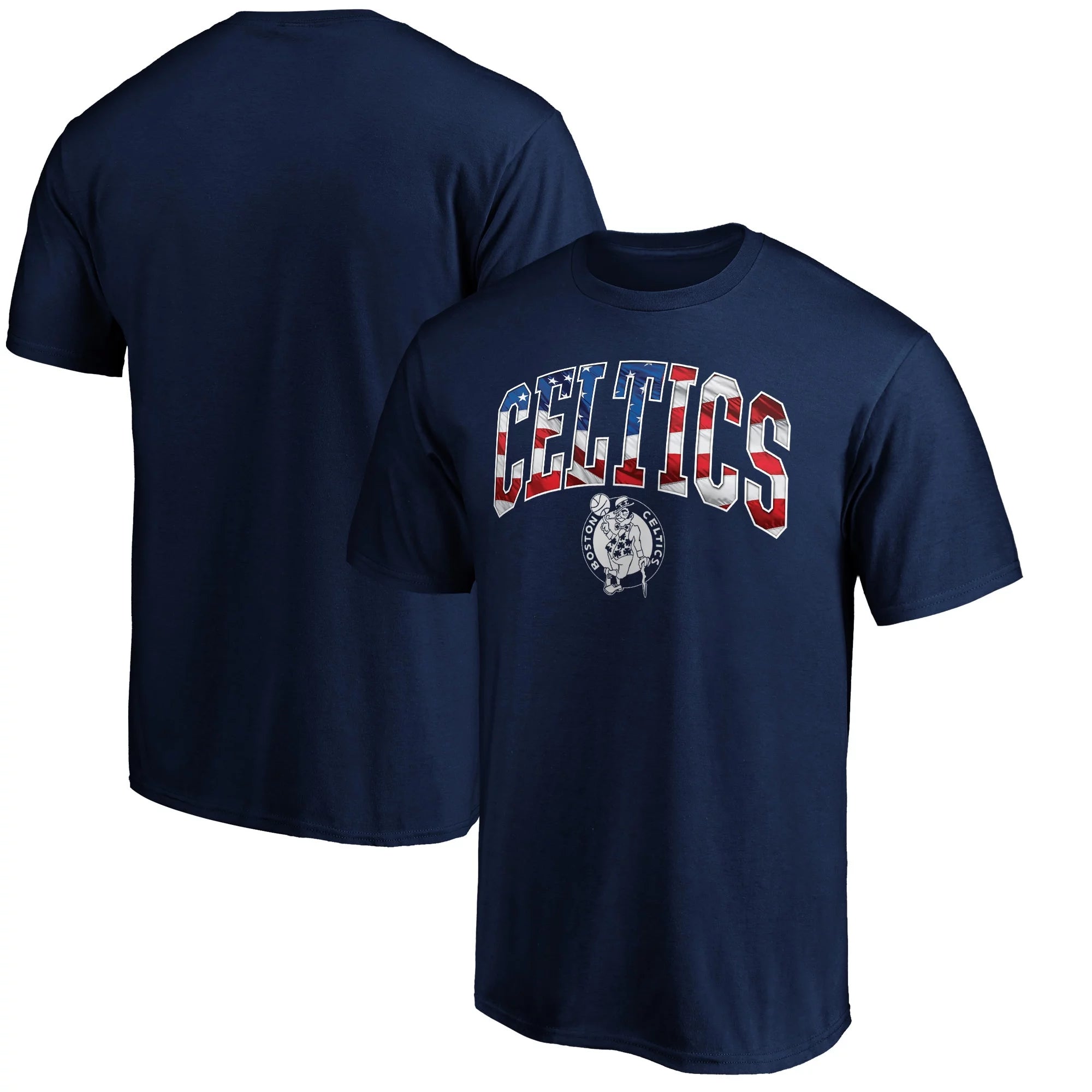 Men's Fanatics Branded Navy Boston Celtics Banner Wave T-Shirt