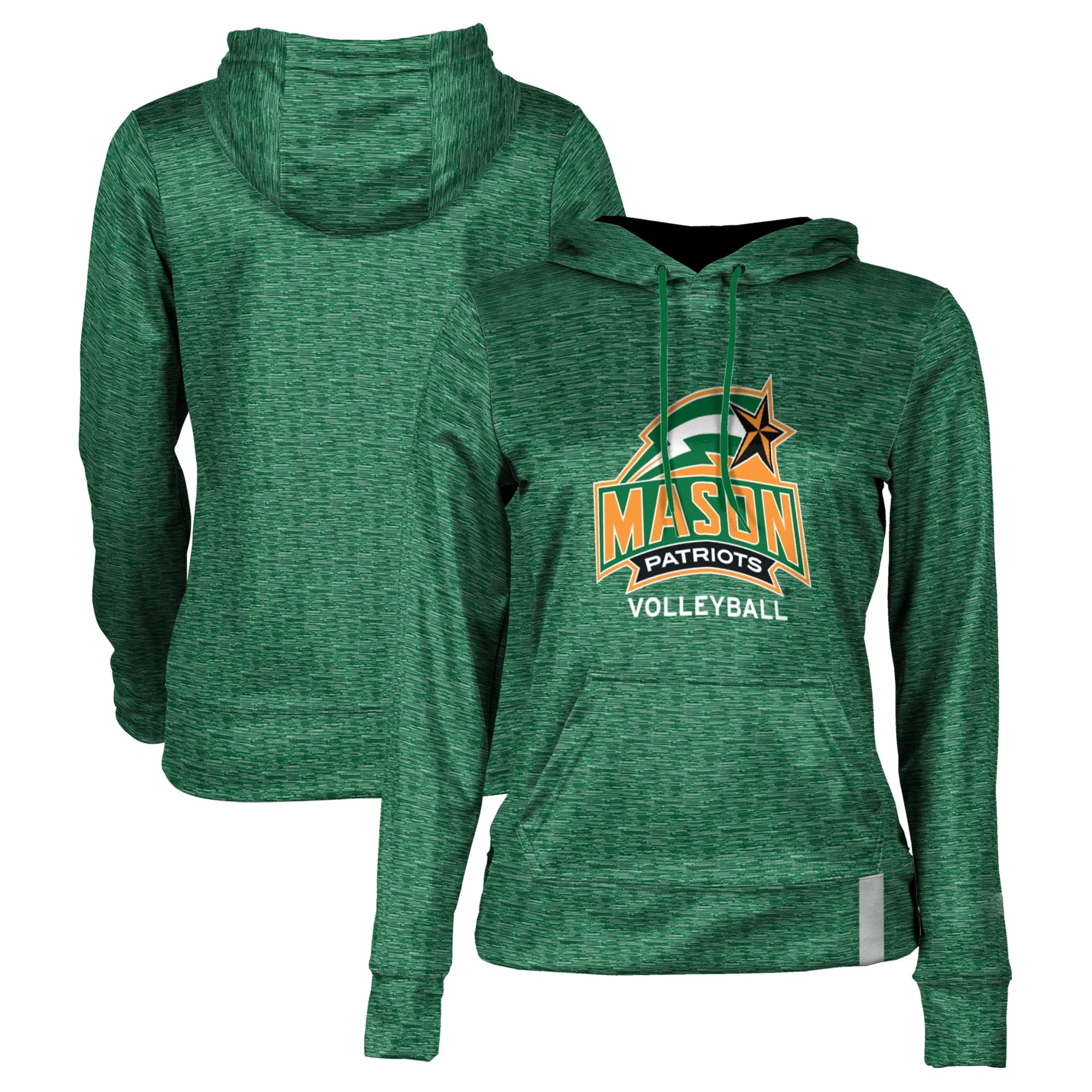 Women's Green George Mason Patriots Volleyball Pullover Hoodie
