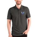 Men's Antigua Heathered Black/Silver Charlotte Hornets Esteem Polo