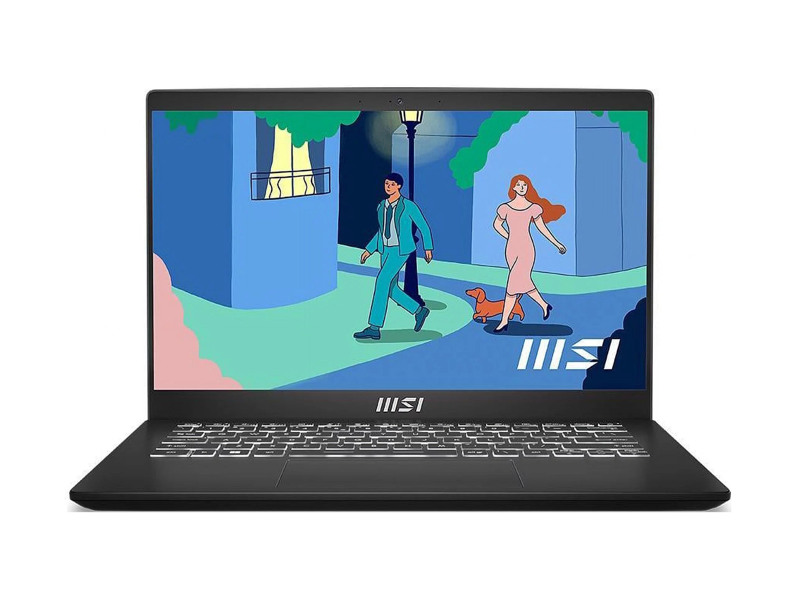 MSI Modern 14 C11M-206US 14 Professional Laptop, Intel Core i5-1155G7, Intel Iris Xe, 16GB DDR4 Memory, 512GB NVMe SSD, Windows 11