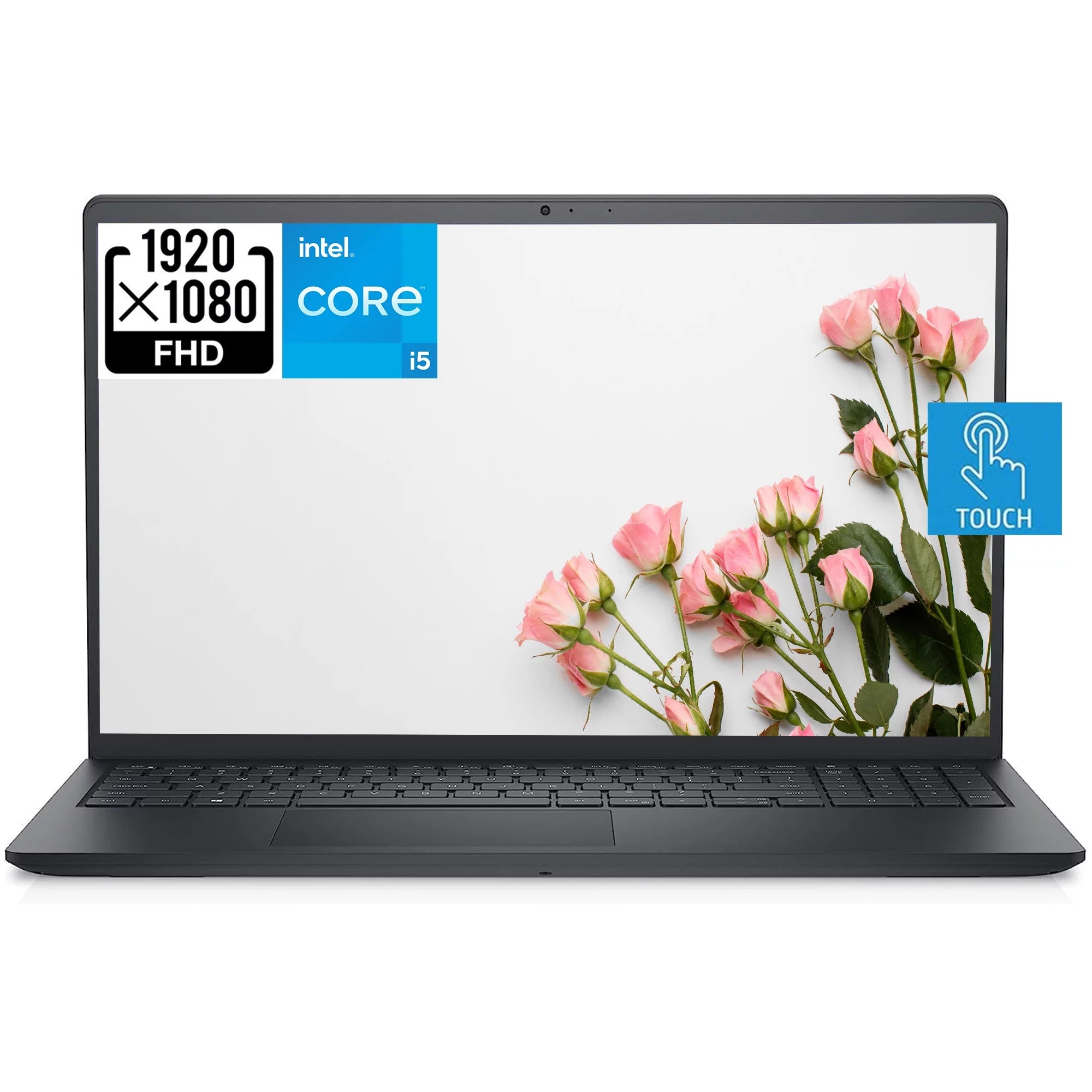 Dell Inspiron 15 3000 15.6 FHD Touchscreen Laptop Computer, Intel Quad-Core i5-1135G7, 8GB RAM, 256GB PCIe SSD, Numeric Keypad, Wi-Fi, Webcam, HDMI, Windows 11 Home