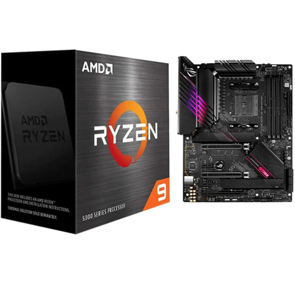 AMD Ryzen 9 5950X 16-core 32-thread Desktop Processor + Asus ROG Strix B550-XE GAMING WIFI Desktop Motherboard