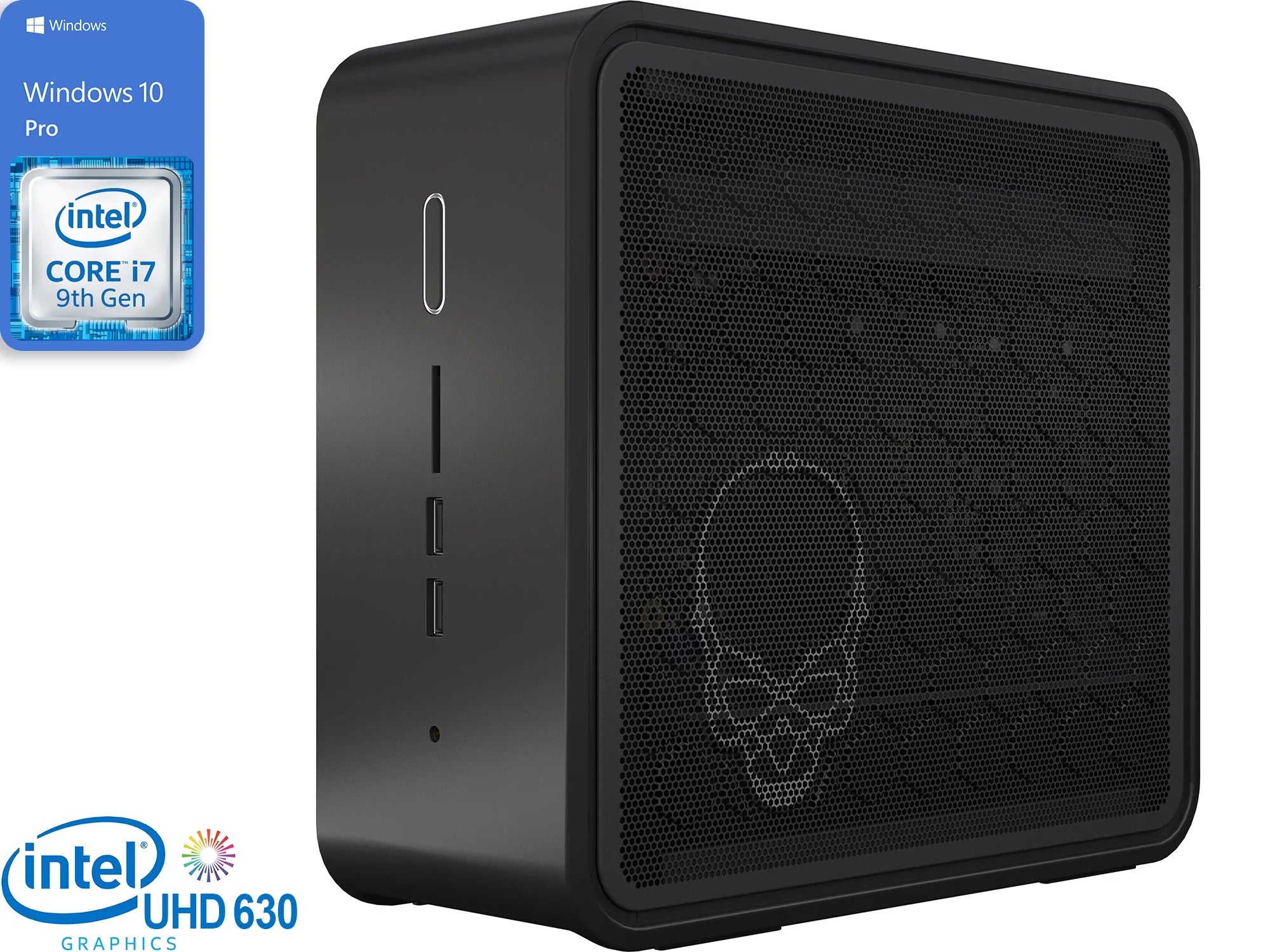 Intel NUC9i7QNX Desktop, Intel Core i7-9750H Upto 4.5GHz, 32GB RAM, 1TB NVMe SSD, HDMI, Thunderbolt, Card Reader, Wi-Fi, Bluetooth, Windows 10 Pro