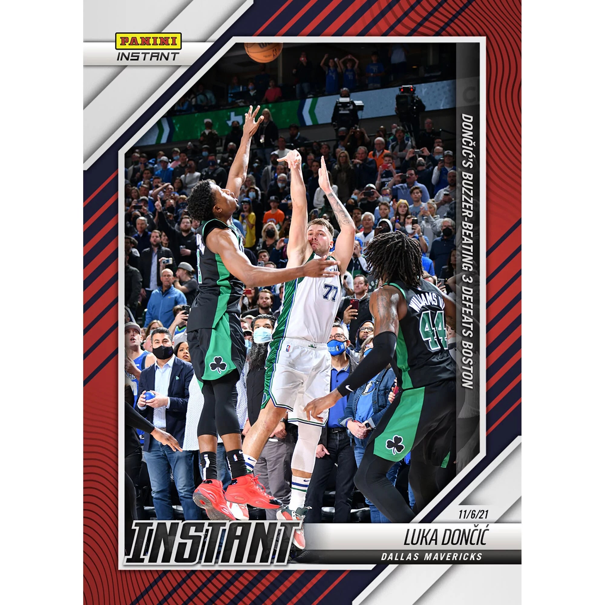 Luka Doncic Dallas Mavericks Fanatics Exclusive Parallel Panini Instant Buzzer-Beater vs Boston Single Trading Card - Limited Edition of 99