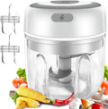 Electric Mini Garlic Chopper 250ML, Portable Waterproof Garlic Press Chopper with USB Charging Small Food Processor Garlic Masher