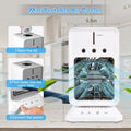 Anself Portable Desk Cooling Fan Air Cooler Room Humidifier with 3 Wind Speeds Adjustable Wind Direction Timer USB Evaporative for Home Bedroom Office Camping Use