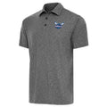 Men's Antigua  Heather Black Charlotte Hornets Par Polo
