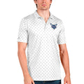 Men's Antigua White Charlotte Hornets Spark Polo