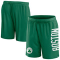 Men's Fanatics Branded Kelly Green Boston Celtics Post Up Mesh Shorts