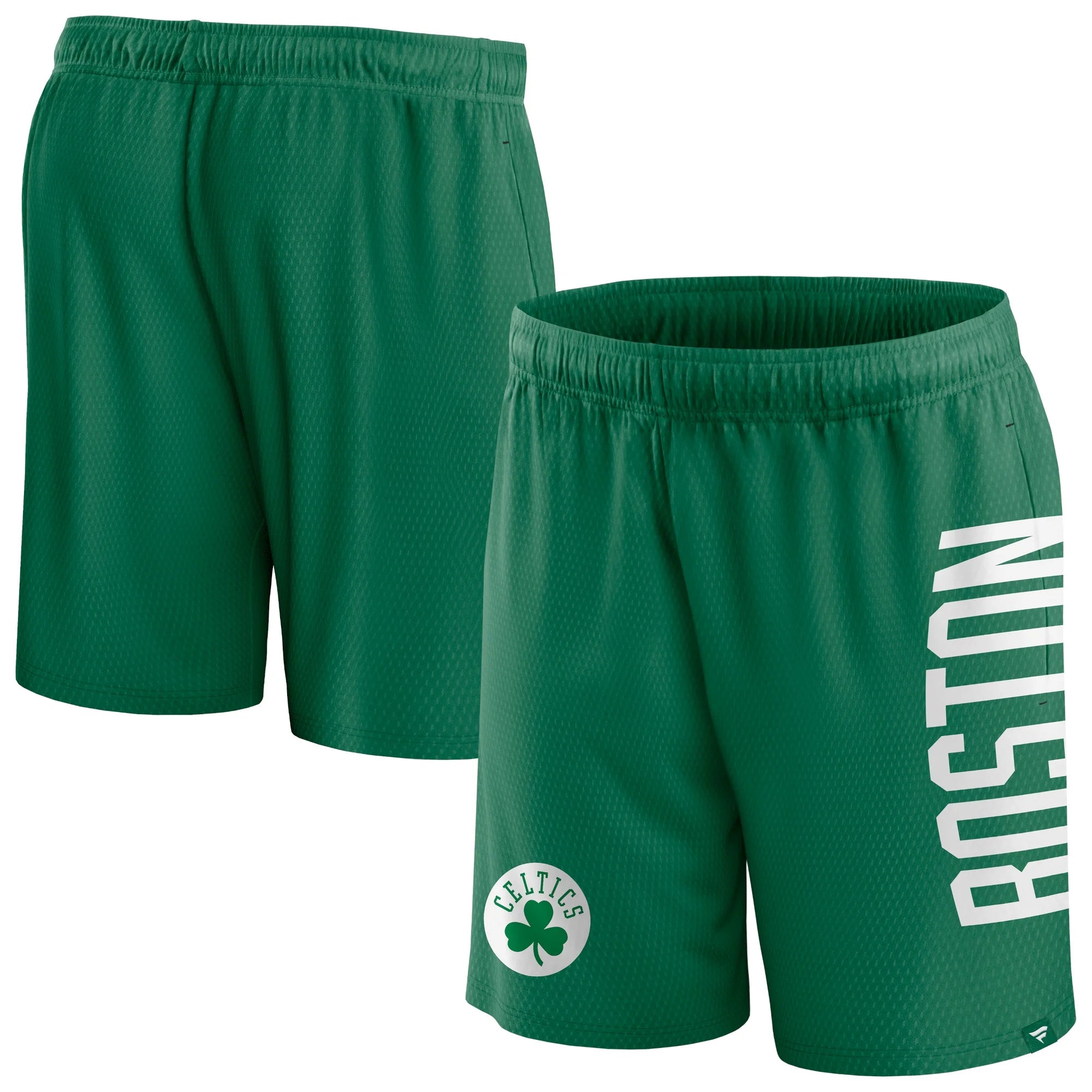 Men's Fanatics Branded Kelly Green Boston Celtics Post Up Mesh Shorts