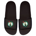 Youth ISlide Black Boston Celtics Primary Logo Motto Slide Sandals
