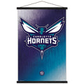 NBA Charlotte Hornets - Logo 14 Wall Poster with Wooden Magnetic Frame, 22.375 x 34