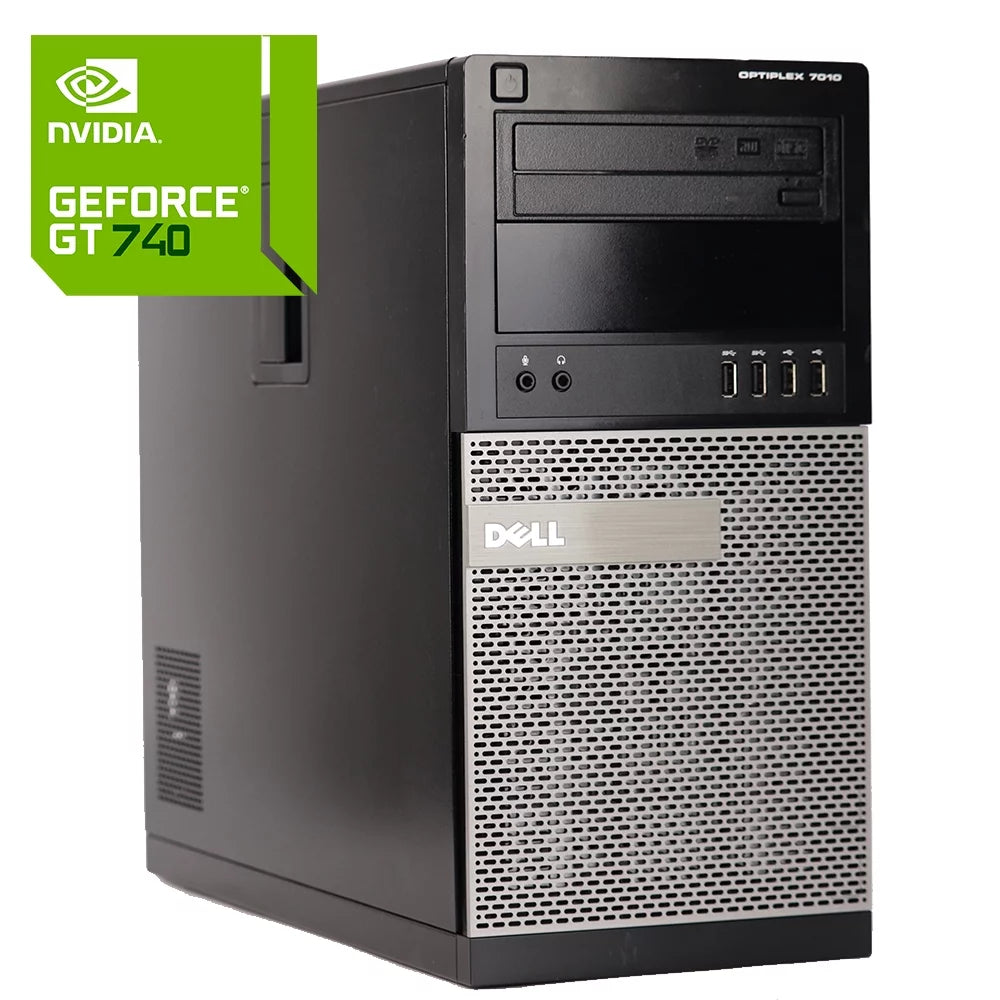 Restored Dell Gaming Desktop Computer Tower Nvidia GT 740 Intel Core i5 3.4Ghz Processor 8GB Memory 1TB HD Storage Wi-Fi HDMI - Windows 10 PC (Refurbished)