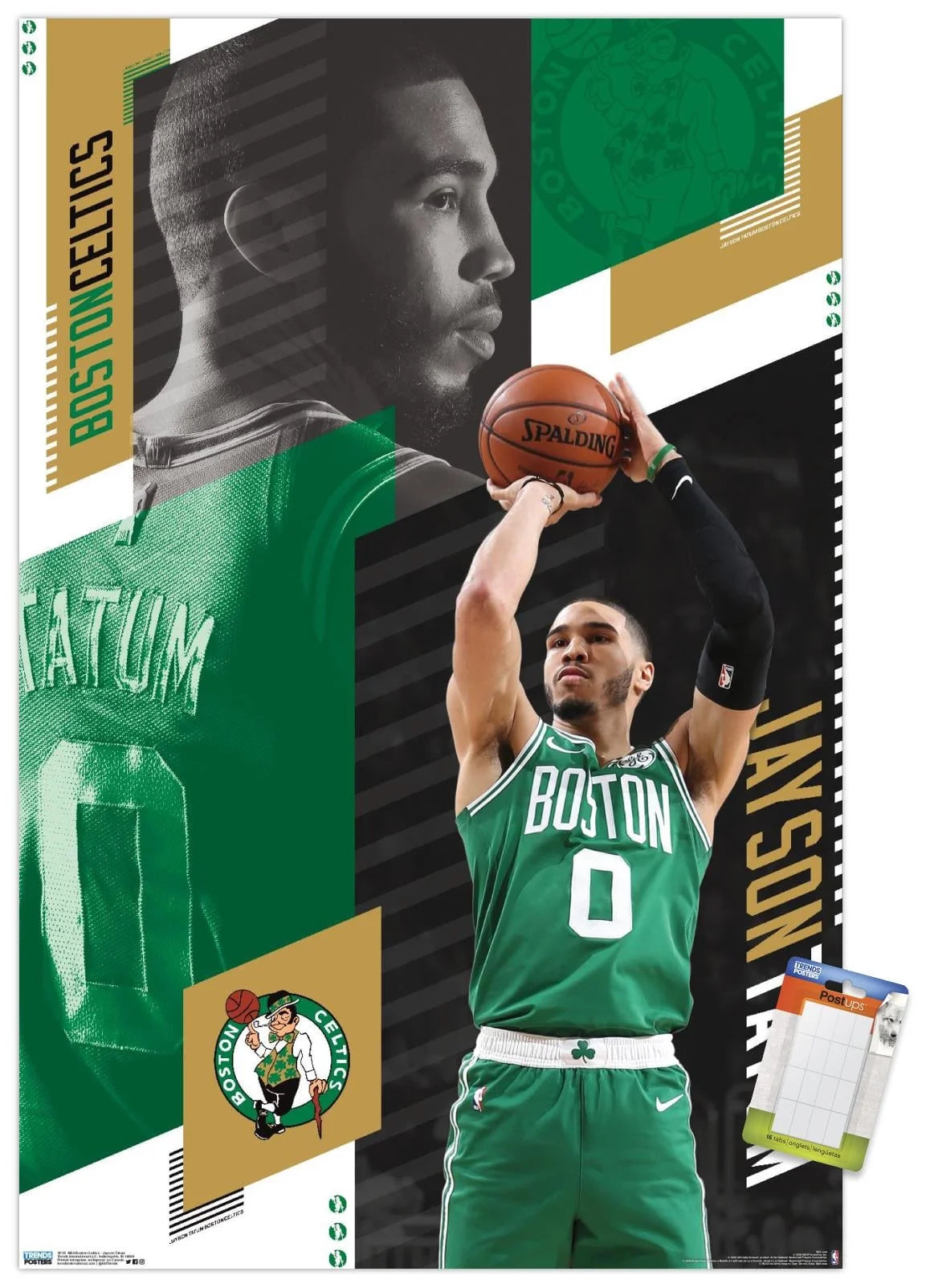 NBA Boston Celtics - Jayson Tatum 19 Wall Poster, 14.725 x 22.375