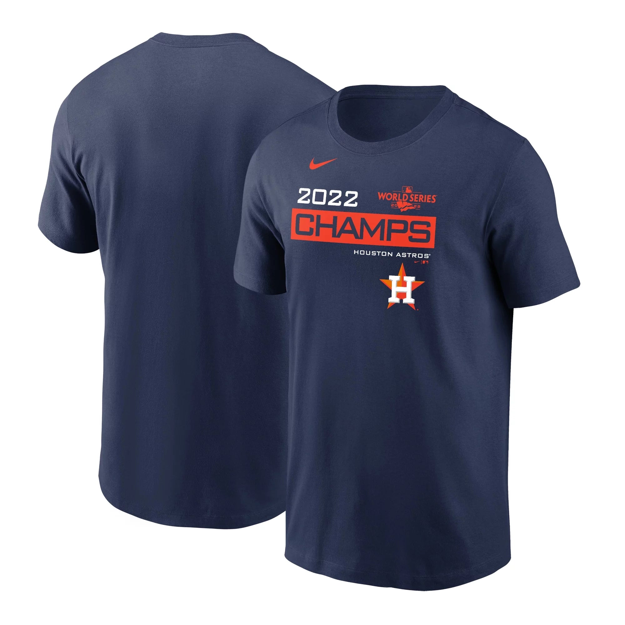 Men's Nike Navy Houston Astros 2022 World Series Champions Celebration T-Shirt