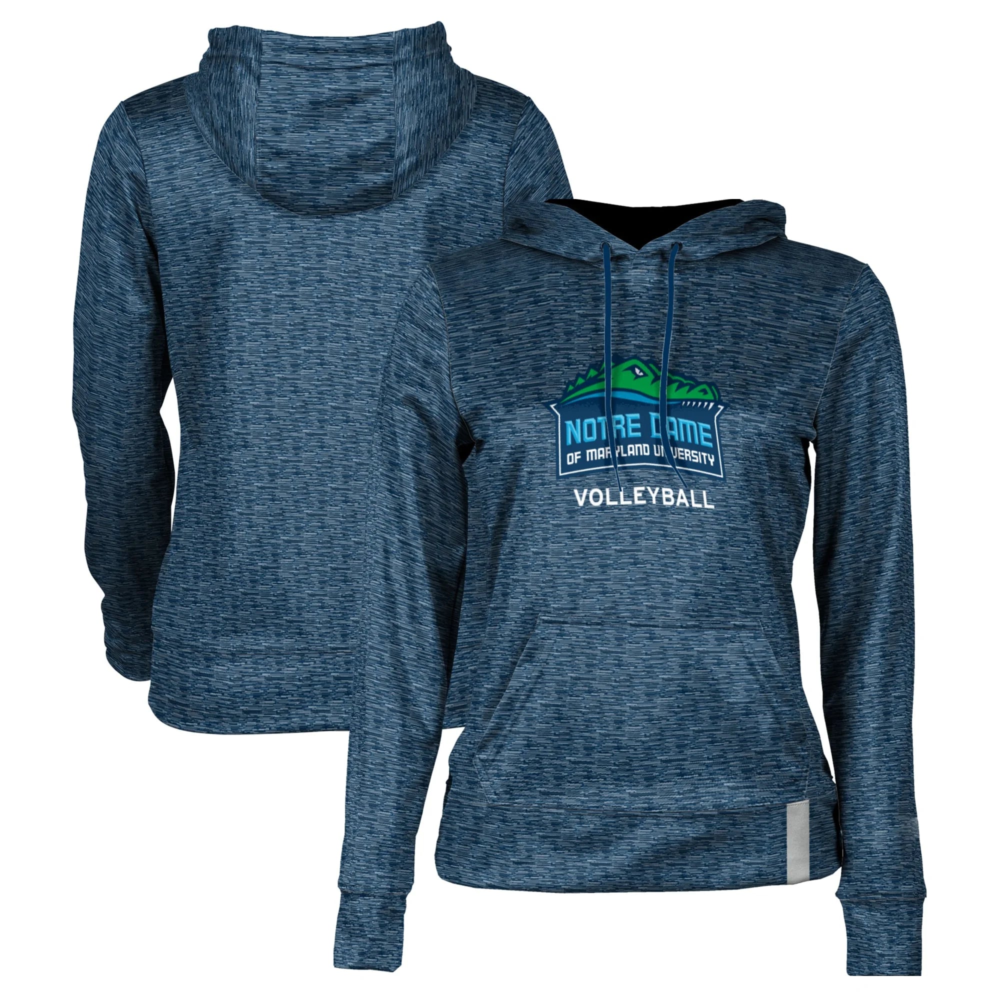 Women's Navy Notre Dame of Maryland Gators Volleyball Pullover Hoodie