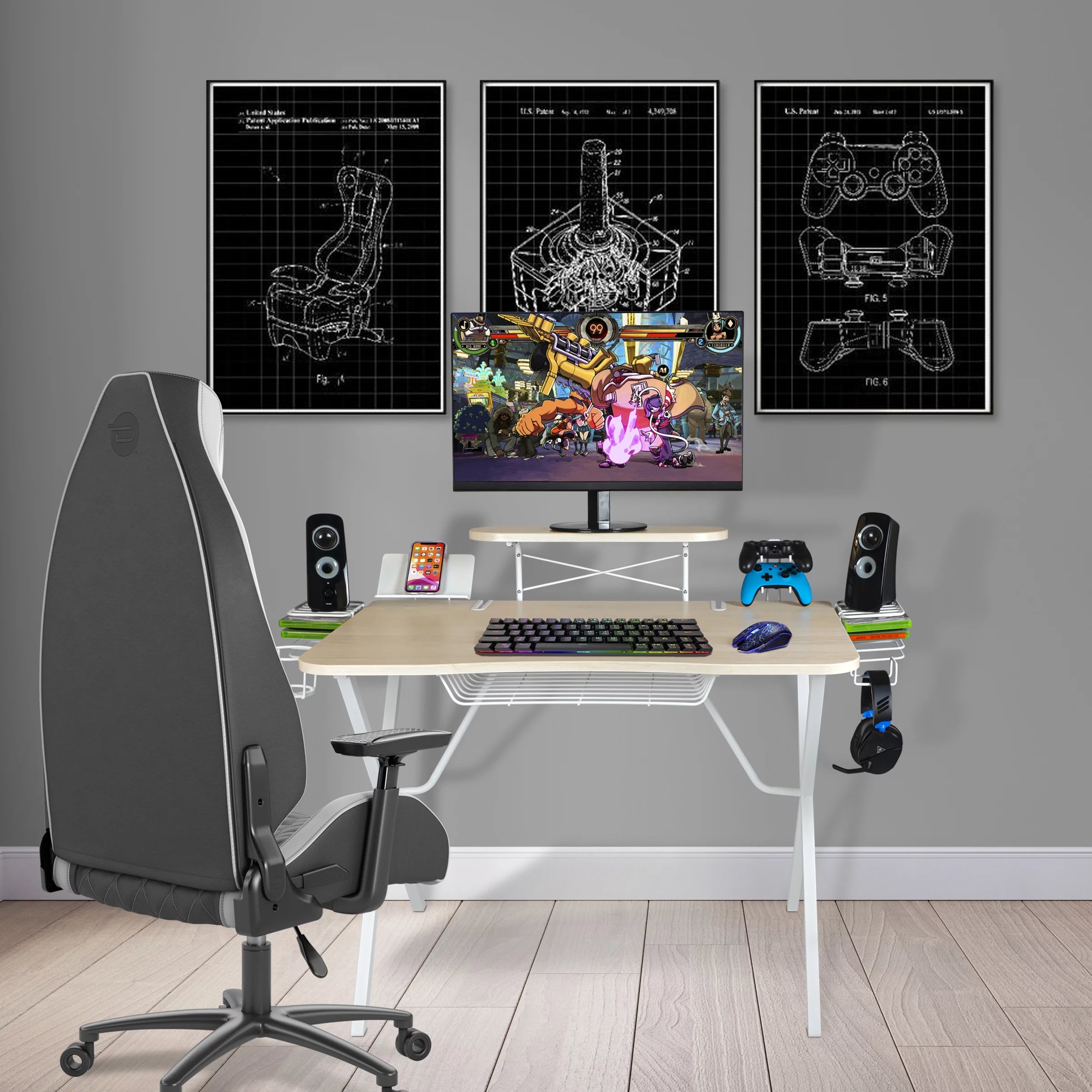 CoSoTower Gaming Desk Pro - White