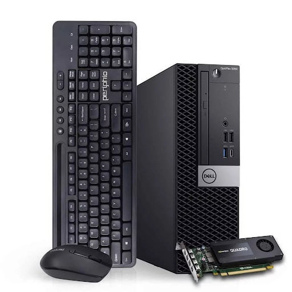 Dell Workstation PC Desktop Computer | Editing and Design | GeForce K1200 4GB GPU | Intel Core i5 | 16GB DDR4 RAM, 120GB NVMe + 500GB SDD | Wi-Fi + Bluetooth | Windows 11 Pro