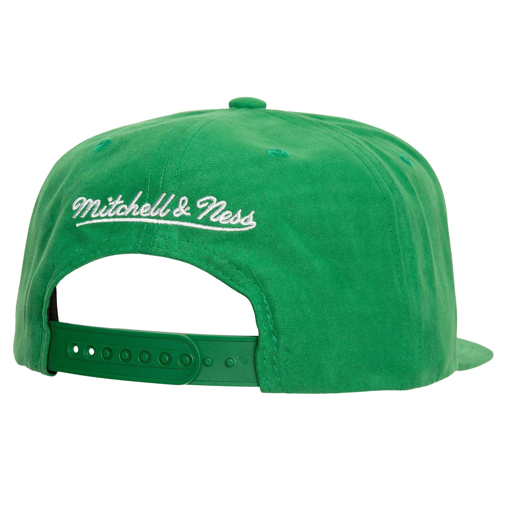 Men's Mitchell & Ness Kelly Green Boston Celtics Sweet Suede Snapback Hat - OSFA