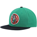 Men's Mitchell & Ness Kelly Green/Black Boston Celtics Hardwood Classics Team Two-Tone 2.0 Snapback Hat - OSFA