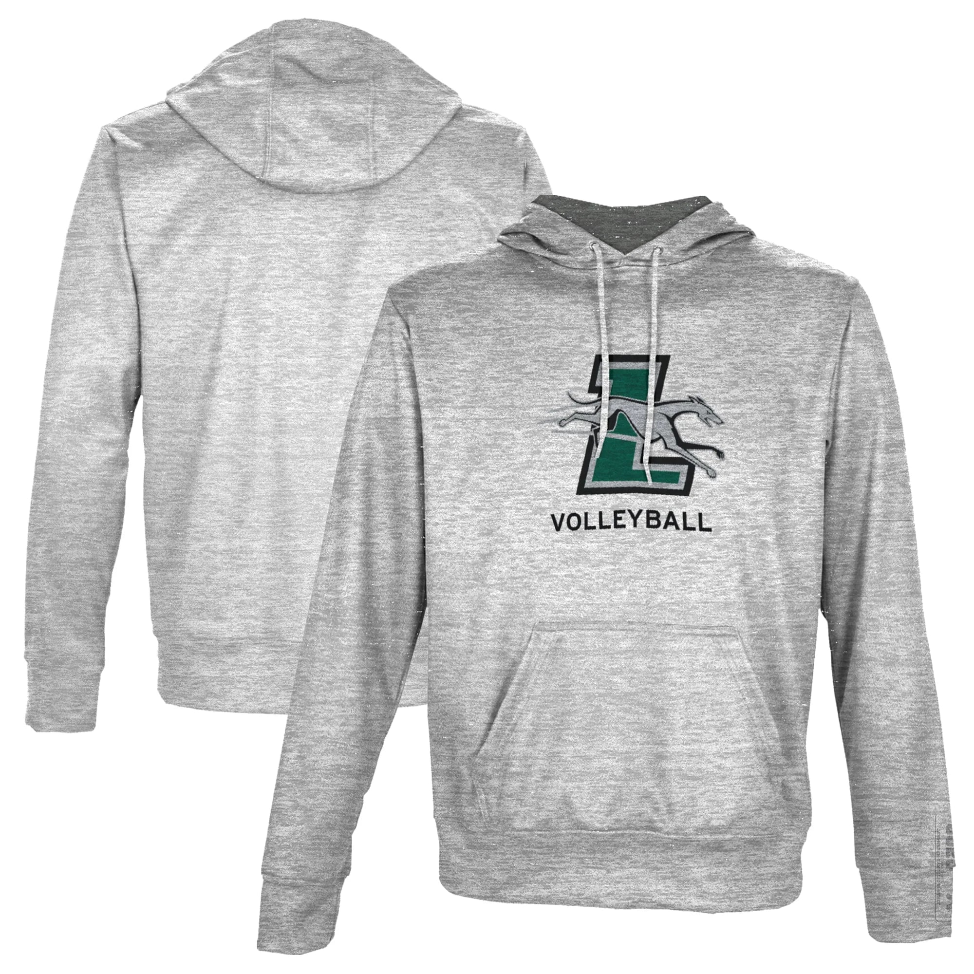 Men's ProSphere Gray Loyola Greyhounds Volleyball Name Drop Pullover Hoodie