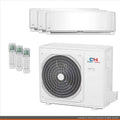 Tri 3 Zone Mini Split Ductless Air Conditioner Heat Pump 18000 18000 24000 Multi