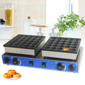 ANQIDI 1600W 25 + 25 Pcs Mini Stainless Steel Waffle Maker Electric Nonstick 1.7 Round Dutch Pancakes Making Machine