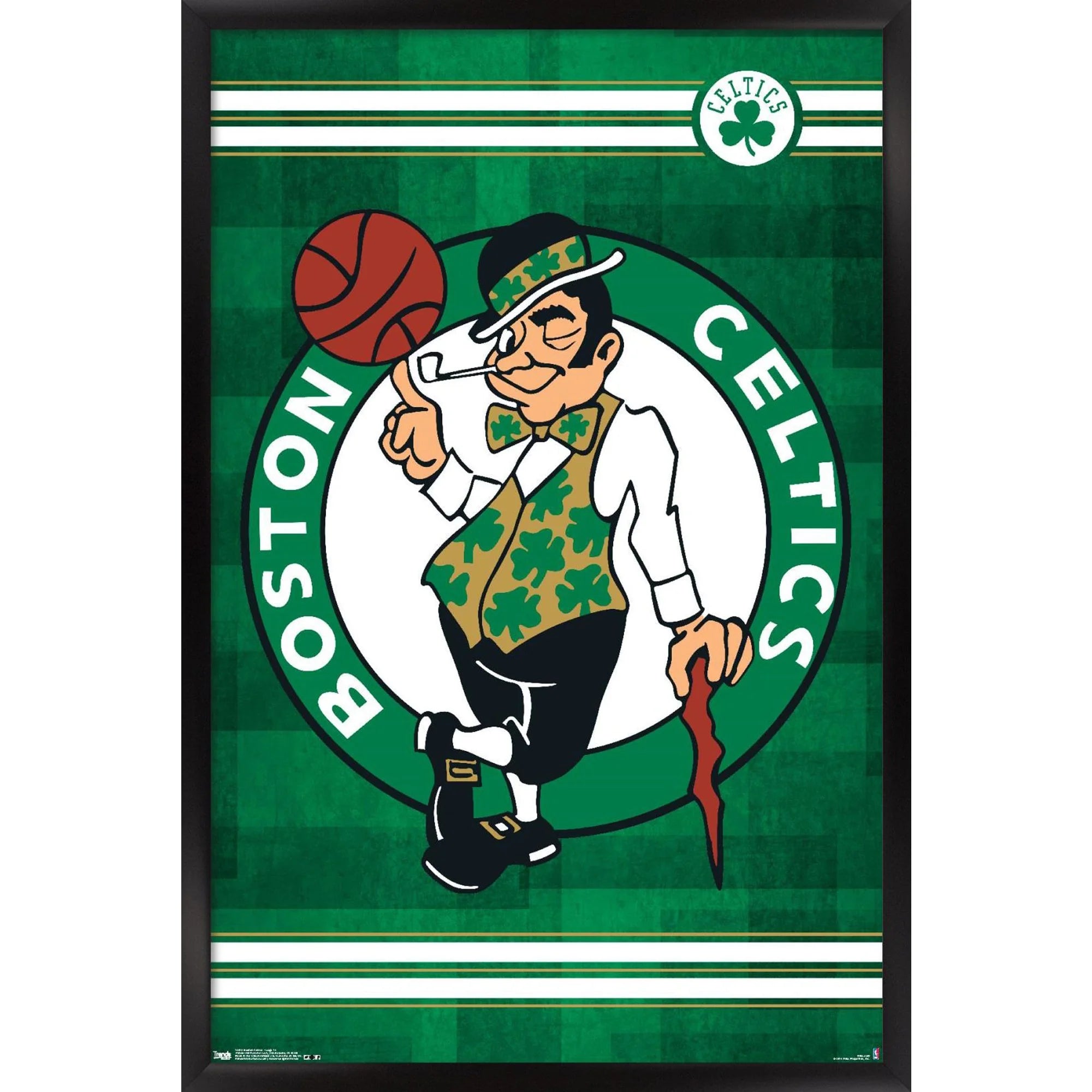 Boston Celtics 24'' x 35'' Logo Framed Poster