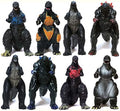 Set Of 8 Godzilla Toys Movable Joint Birthday Kids 2019 Action Figures King Of The Monsters Burning Heisei Mecha Ghidorah Pack Plastic Mini Dinosaur Playsets Cake Toppers Package
