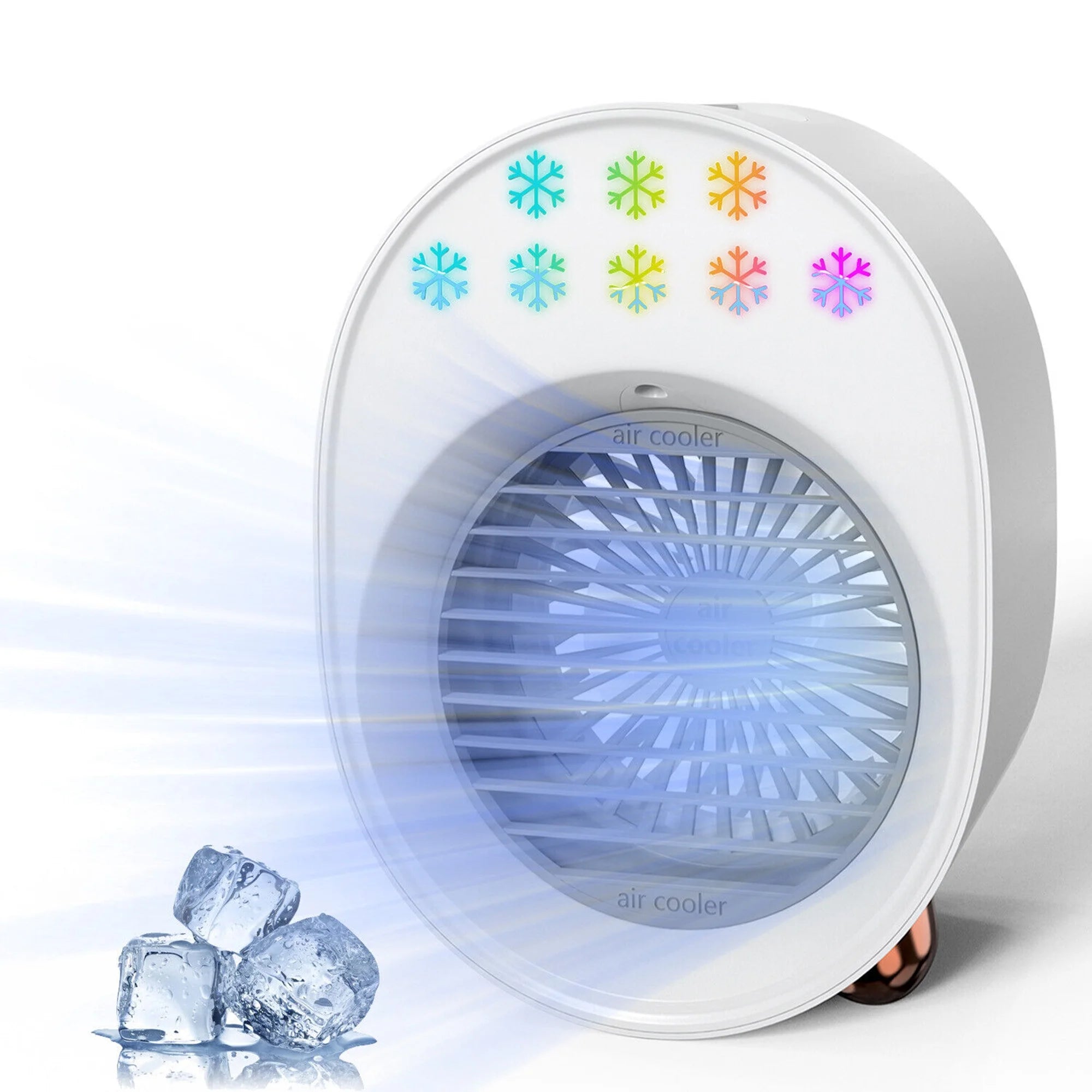 Kisrais 3-in-1 Portable Mini Air Conditioner, Desktop Fan Air Cooler USB for Room Home Bedroom Office Indoor Outdoor