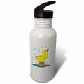 Cute Duckie In Rain 21 oz Sports Water Bottle wb-46539-1