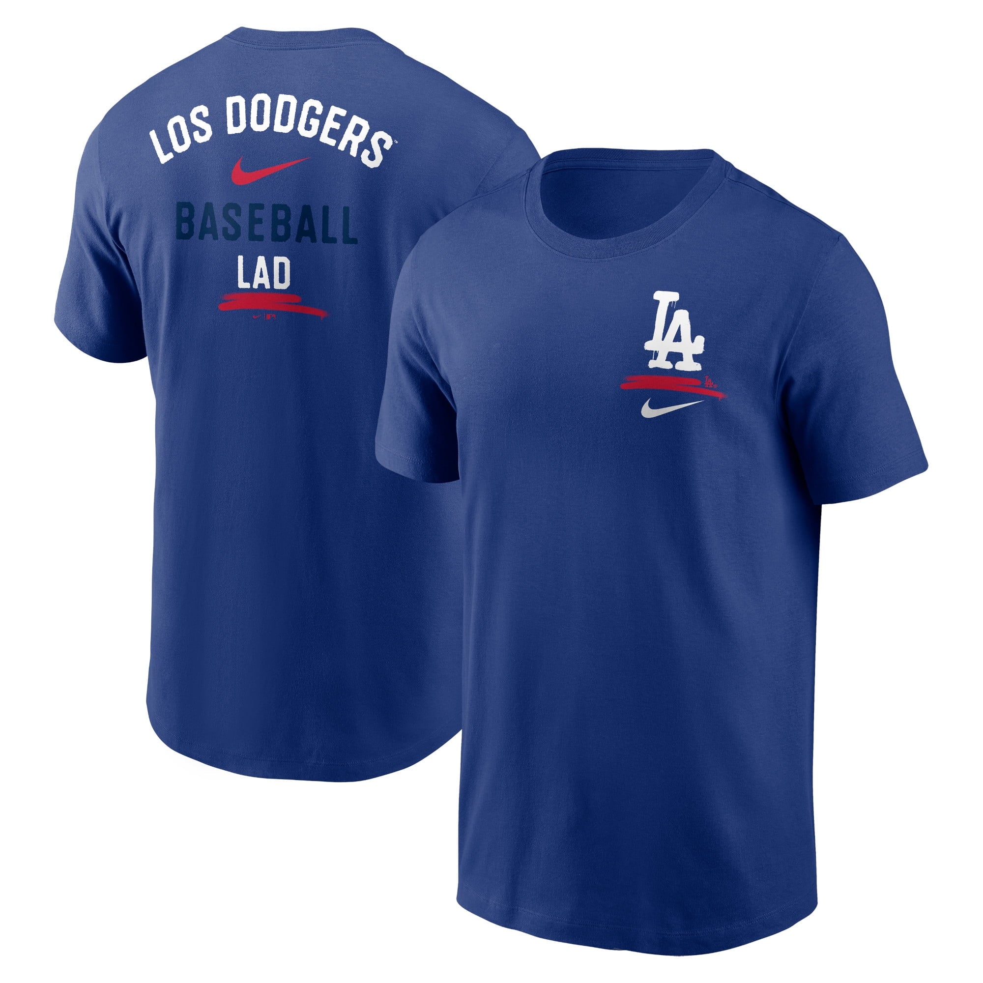 Men's Nike  Royal Los Angeles Dodgers City Connect 2-Hit T-Shirt