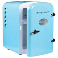 Frigidaire BLUE EFMIS149_AMZ Mini Portable Compact Personal Cooler Fridge, 4 Liter Capacity Chills Six 12 oz Cans, 100% Freon-Free & Eco Friendly, Includes Plugs for Home Outlet, standard
