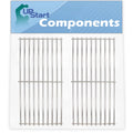 2 Pack BBQ Grill Cooking Grates Replacement for Brinkmann 810 2410 S, 810 2511 S, 810 2411 S, 810 8410 S, 810 8411 5, Charmglow 810 8410 F, 810 9415 W, 810 2411 F - Barbeque Grid 17 3/4