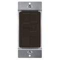 TOPGREENER Kalide Dimmer, 3-Speed Fan Control, Light and Fan Combination Switch, Single Pole, 2.5A, 200W LED/CFL, Neutral Wire Not Required, Brown