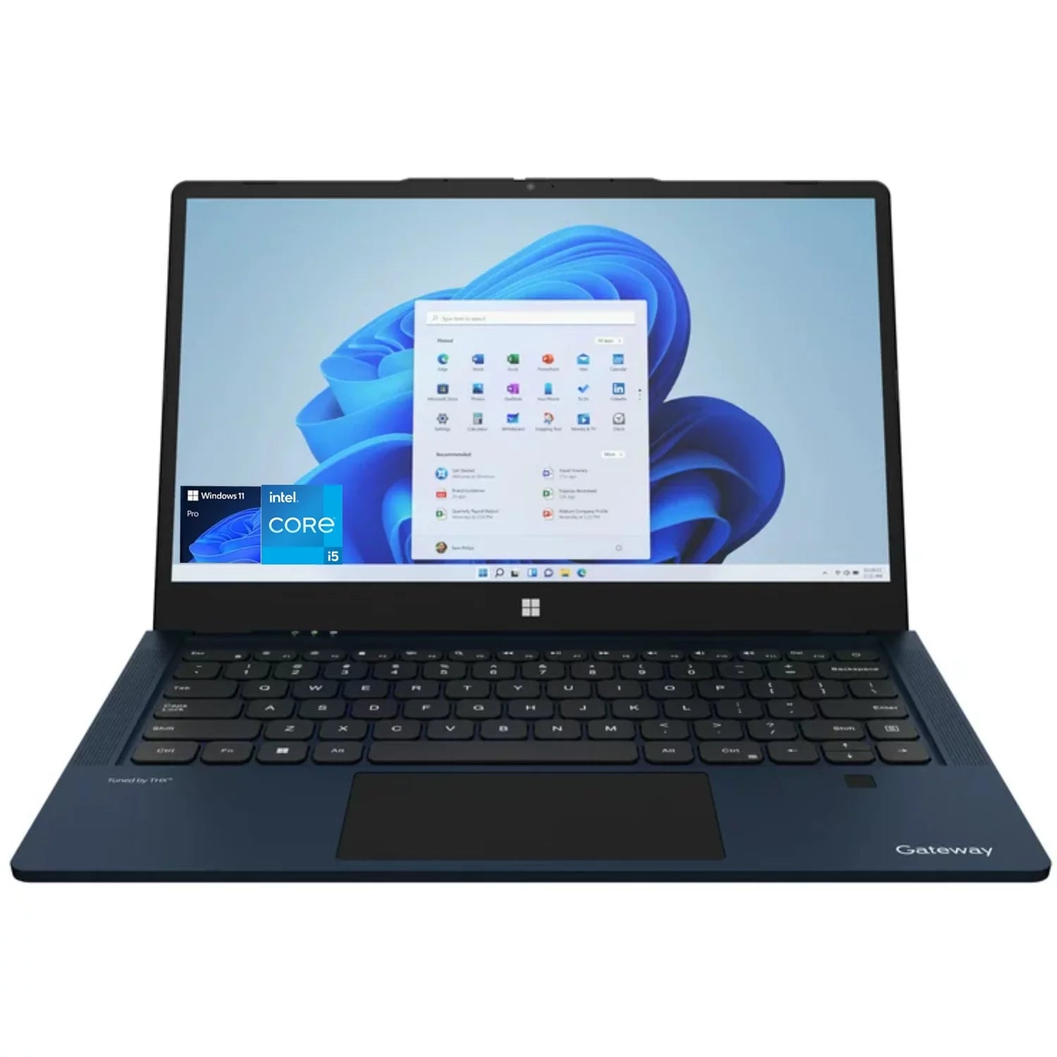 Gateway Ultra Slim Notebook, 14.1 FHD Touchscreen Display, Intel Core i5-1235U Up to 4.40 GHz, 8GB RAM, 512GB SSD, Fingerprint Scanner, Tuned by THX Audio, 2MP Camera, USB-C, HDMI, Win 11 Pro, Blue