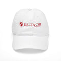 CafePress - Delta Chi Logo Red - Printed Adjustable Cotton Canvas Baseball Hat