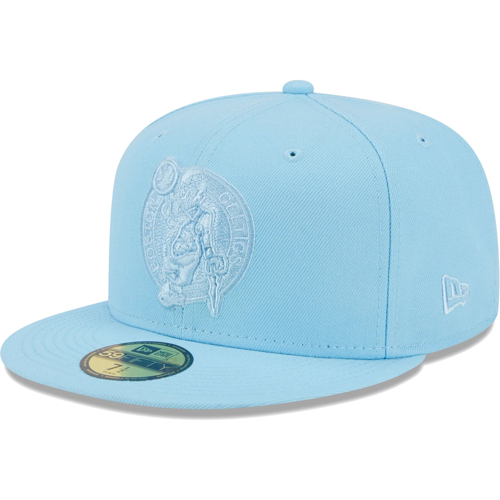 Men's New Era Powder Blue Boston Celtics Spring Color Pack 59FIFTY Fitted Hat
