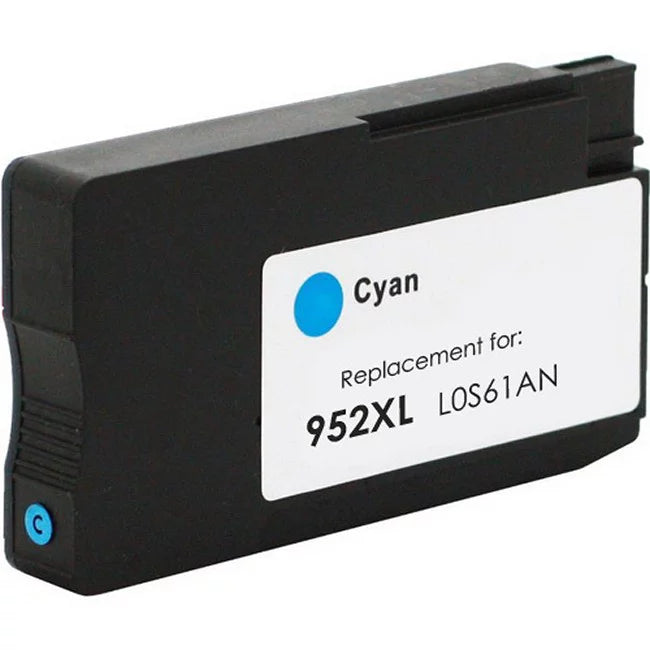PrinterDash Replacement for OfficeJet Pro 7720/7730/7740/8200/8700/8715/8720/8725/8730/8740/8745 Cyan High Yield Inkjet (1600 Page Yield) (NO. 952XL) (L0S61AN)