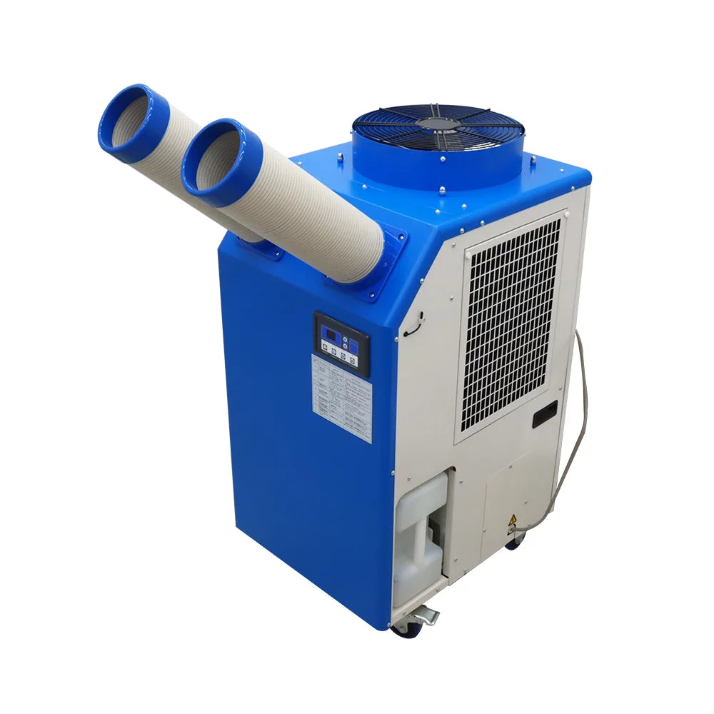 INTBUYING Industrial Air Conditioner Double Outlets Mobile Spot Cooler Industrial Cooling Equipment Workshop Warehouse Refrigeration 220V