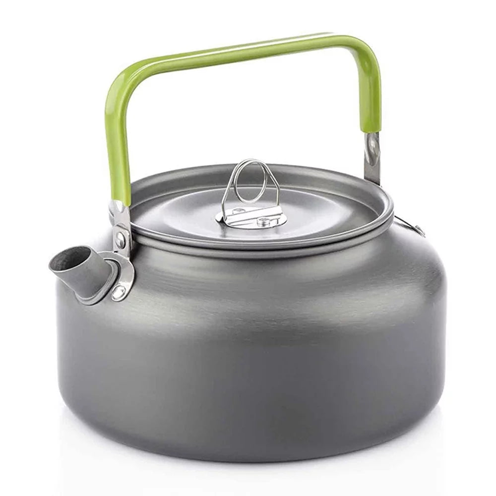 1.2L Portable Water Kettle Water Pot Teapot Coffee Pot Indoor Aluminum Alloy Tea Kettle Outdoor Camping Hiking Picnic Pot