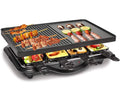 Large Nonstick Electric Raclette Grill with 8 Warming Trays, Serves up to 8 People (200 sq. in.)