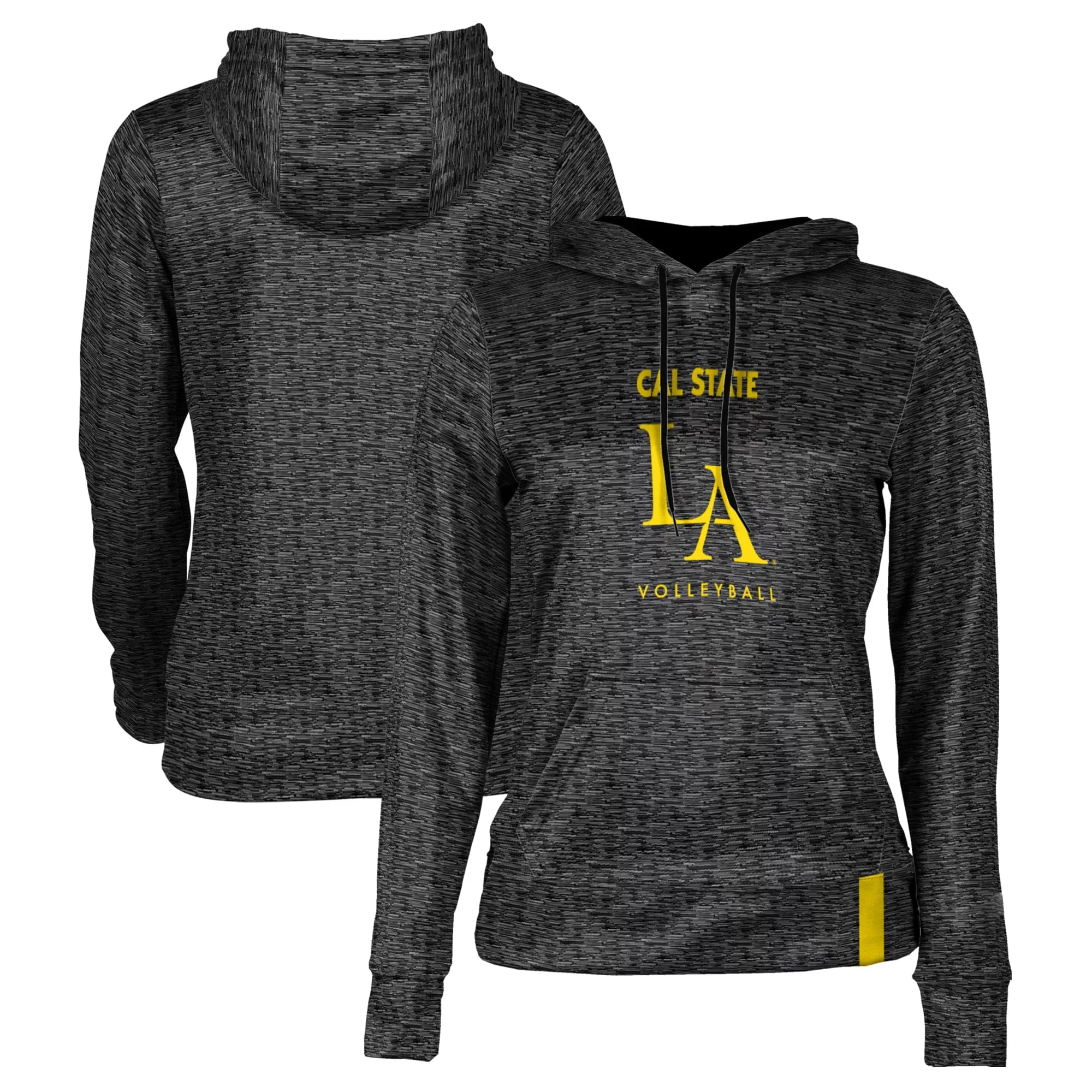 Women's Black Cal State L.A. Golden Eagles Volleyball Pullover Hoodie