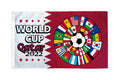 New!!! Qatar 2022 World Cup (Circle) Flag 3X5 Ft Poly