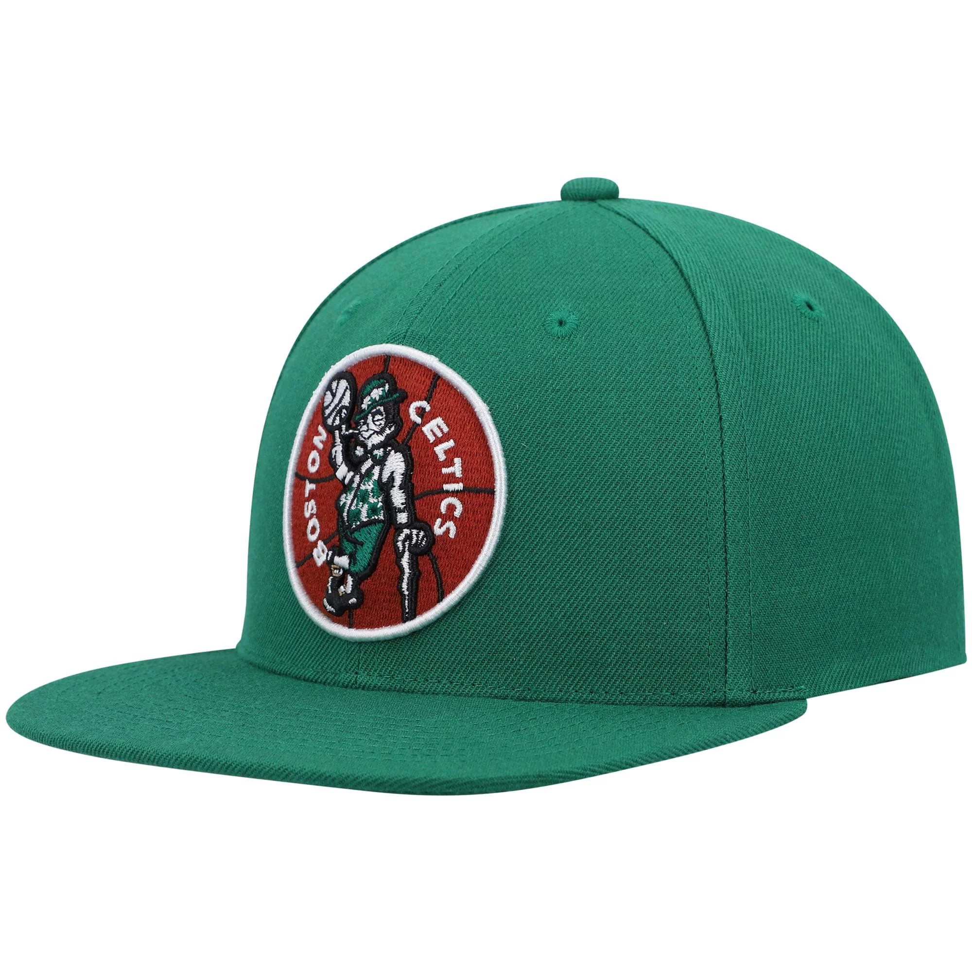 Men's Mitchell & Ness Kelly Green Boston Celtics Hardwood Classics Team Ground 2.0 Snapback Hat - OSFA