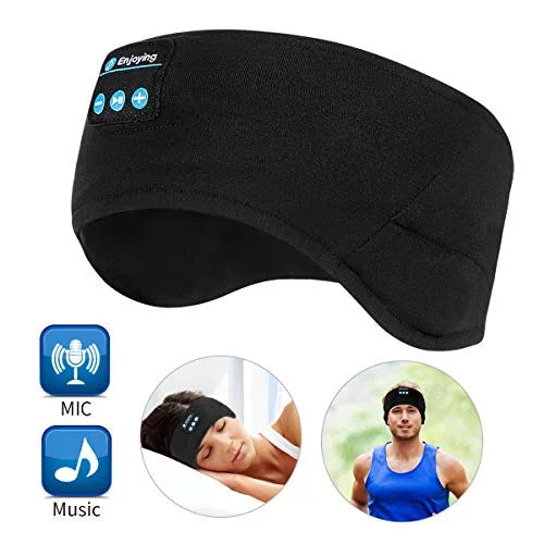 Bluetooth Headband Wireless Sleep Headphones, TOPOINT Music Sports Sleeping Headband Headphones for Workout, Jogging, Yoga, B